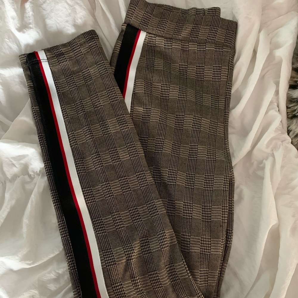 Zara Plaid Leggings - Small